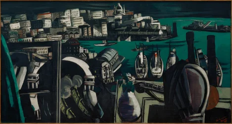 View of Genoa: The Port of Genoa