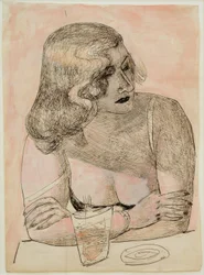 Young Woman with Glass