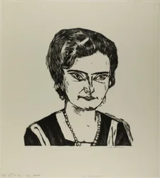 Portrait of Frau H.M. (Naila) (plate two from Die Kunst der Gegenwart)