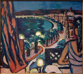 Promenade des Anglais (Nice from the Hotel at Night)