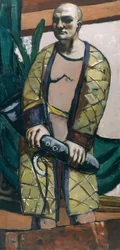 Self-portrait with Saxophone
