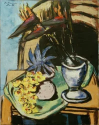 Still Life with Strelitzias and Yellow Orchids