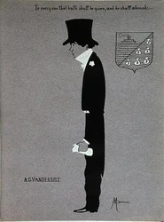Caricature of Alfred Gwynne Vanderbilt (1877-1915), from 