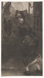 On the Street, plate nine from A Life