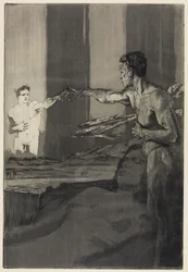 Philosopher (On Death, Second Part, Opus XI, Plate 4)