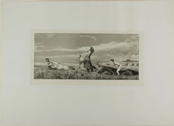 Pursued Centaur (plate three from Intermezzos)