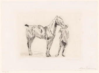 Man with Riding Horse