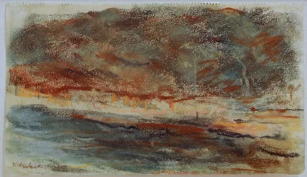 Evening Landscape in Hamburg