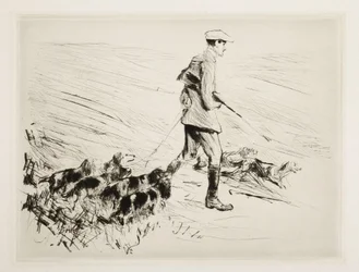 Hunter with Dogs