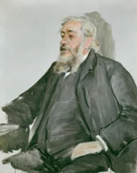 Justus Brinckmann / Painting by M. Liebermann