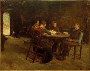 East Frisian Farmers at Table Prayer