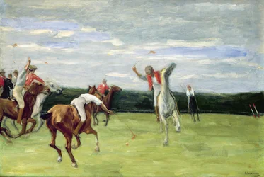 Polo player in Jenischpark, Hamburg, 1903