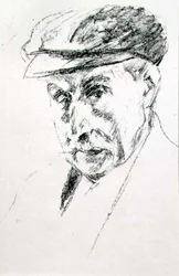 Portrait of a Man in a Cap, possibly self portrait, after 1923