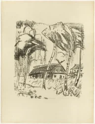 Homestead Behind Birch Trees, from The Samland Ode