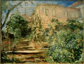 The Garden in Neukastel with the Library