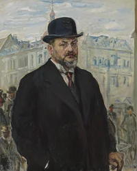 Self-Portrait with Black Hat