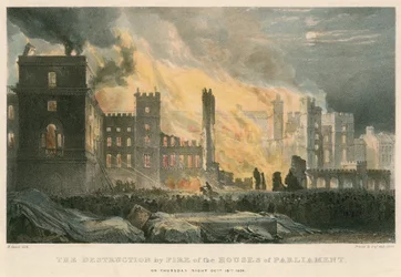 The Destruction by Fire of the Houses of Parliament on Thursday Night, 16 October 1834