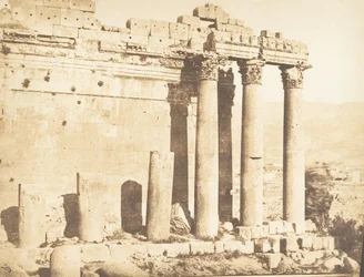 Colonnade Occidental of the Temple of Jupiter, at Baalbek Heliopolis, September 15, 1850