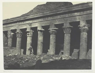 Grand Temple of Isis at Philae, Oriental Gallery; Nubia, plate 73 from the album "Egypt, Nubia, Palestine and Syria" (1852)