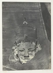 Ibsamboul, Western Colossus of the Speos of Phre; Nubia, plate 107 from the album "Egypt, Nubia, Palestine and Syria" (1852)