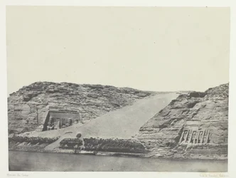 Ibsamboul, The Two Speos; Nubia, plate 101 from the album "Egypt, Nubia, Palestine and Syria" (1852)