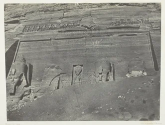 Ibsamboul, General View of the Great Temple of Phrè; Nubia, plate 102 from the album 