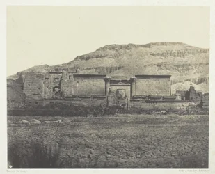 Medinet-Habu, General View of the Ruins, Thebes