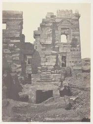 Medinet-Habou, Northern Facade of the Gynaeceum of Ramses-Miamun; Thebes