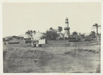 Mosque of El-Arif and Tomb of Mourad-Bey, Upper Egypt, plate 13 from the album "Egypt, Nubia, Palestine and Syria" (1852)