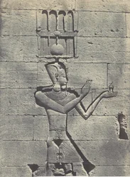 Nubia. Kalabscheh. Sculptures of the Rear Facade of the Temple, 1850