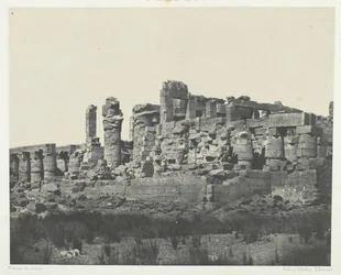 Palace of Karnak, Hypostyle Hall, Taken from the Northeast Corner, Thebes, 1849-51, printed 1852