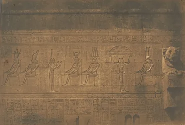 Sculptures on the Rear Facade of the Great Temple of Dendera, 1849-50