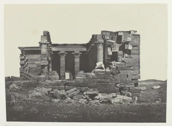 Temple of Maharakkah (Hièra Sycaminos of the Greeks); Nubia, plate 96 from the album "Egypt, Nubia, Palestine and Syria" (1852)