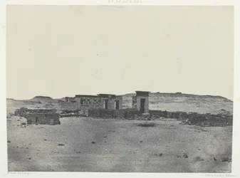 Temple and Village of Debod, Parembole from the Itinerary of Antonin, Nubia, 1849-51, printed 1852