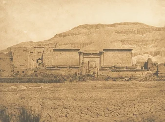 General View of Medinet-Habu, Taken from the East, Thebes, 1849-50