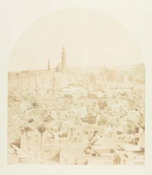 General View of Cairo, from the Tegloun Mosque, December 1849-January 1850