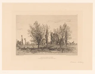 Landscape with Meadow and View of a City