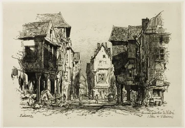 An Old Quarter of Vitré, Ille-et-Vilaine