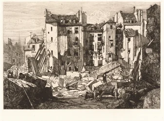 Demolition for the Opening of the Rue des Écoles