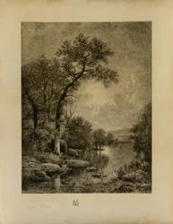 Landscape with Deer