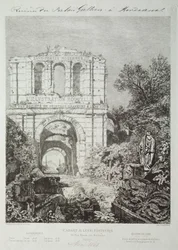 Ruins of the Gallien Palace in Bordeaux, 1866-1868