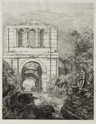 Ruins of the Palais Gallien in Bordeaux
