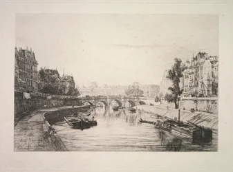 View from St. Michel Bridge, 1865