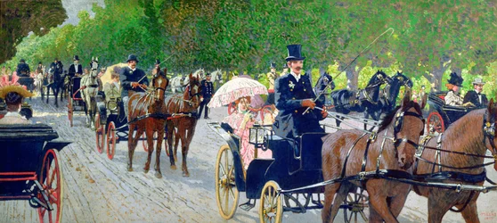 Driving in the Prater Park