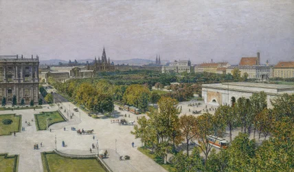 View of the Ring towards the Town Hall and Parliament