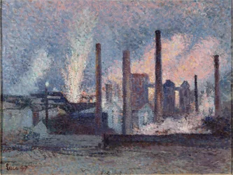 Steelworks in Charleroi
