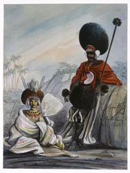 Indigenous Couple of Marquesas Islands