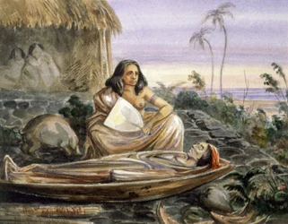 Funeral vigil in Oceania