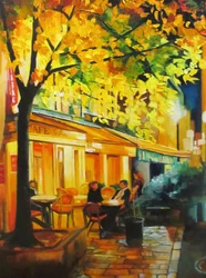 Autumn Evening Cafe