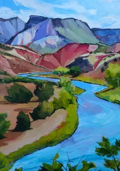 Colorful River Valley